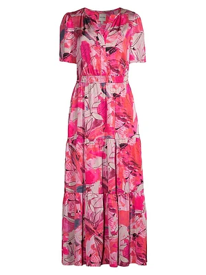 Scribble Bouquet Daydream Floral Maxi Dress