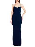 Jersey Cowl-Back Gown