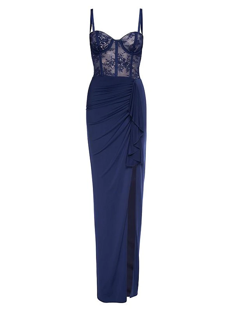 Willow Bustier Draped Gown