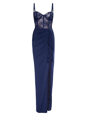 Willow Bustier Draped Gown