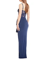 Willow Bustier Draped Gown