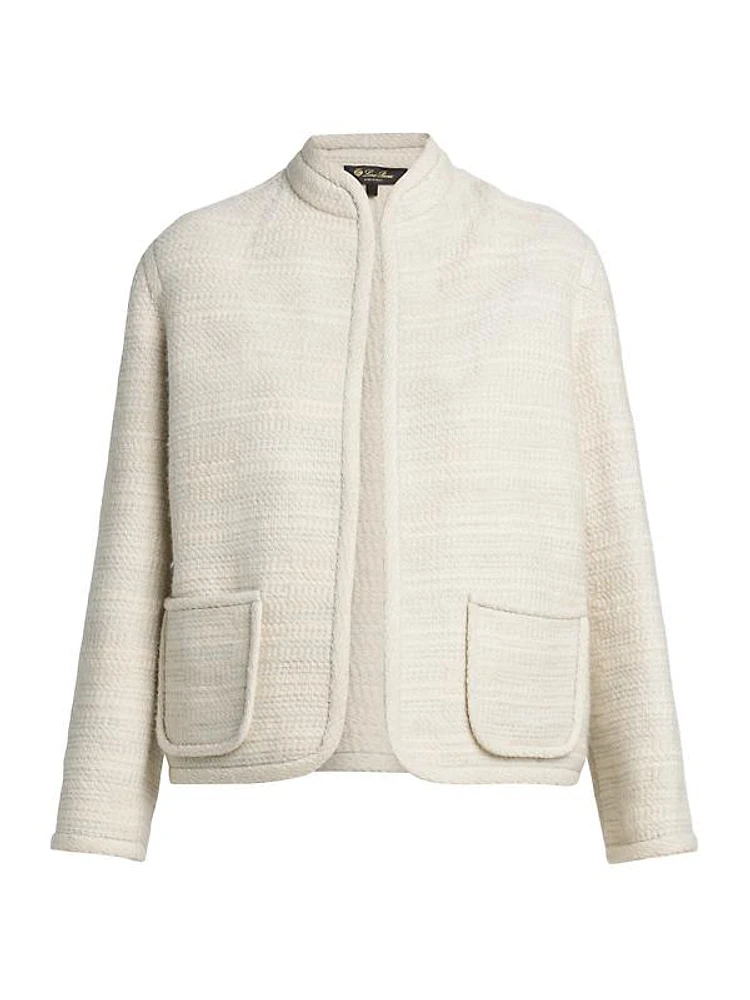 Kiso Cashmere-Blend Open-Front Jacket