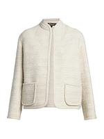 Kiso Cashmere-Blend Open-Front Jacket