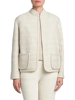 Kiso Cashmere-Blend Open-Front Jacket