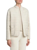 Kiso Cashmere-Blend Open-Front Jacket