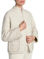 Kiso Cashmere-Blend Open-Front Jacket