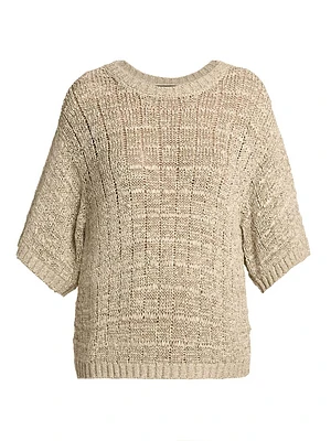 Mc Shikotsu Silk Open-Knit Sweater