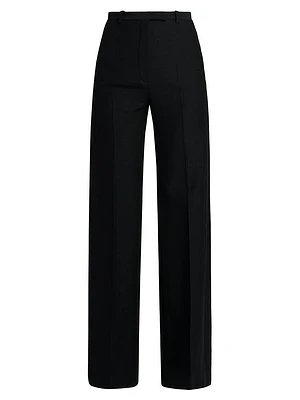 Emmit Wool Straight-Leg Pants