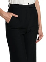 Emmit Wool Straight-Leg Pants