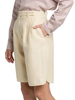 Rupert Linen Pleated Shorts