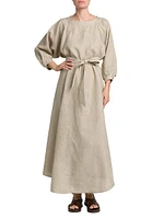 Mina Linen Midi-Dress