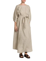 Mina Linen Midi-Dress