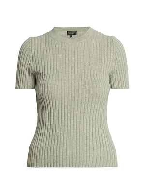 Lago Sirio Cashmere Short-Sleeve Sweater