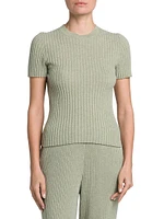 Lago Sirio Cashmere Short-Sleeve Sweater