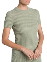 Lago Sirio Cashmere Short-Sleeve Sweater