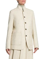 Iconic Wool-Blend Single-Breasted Jacket