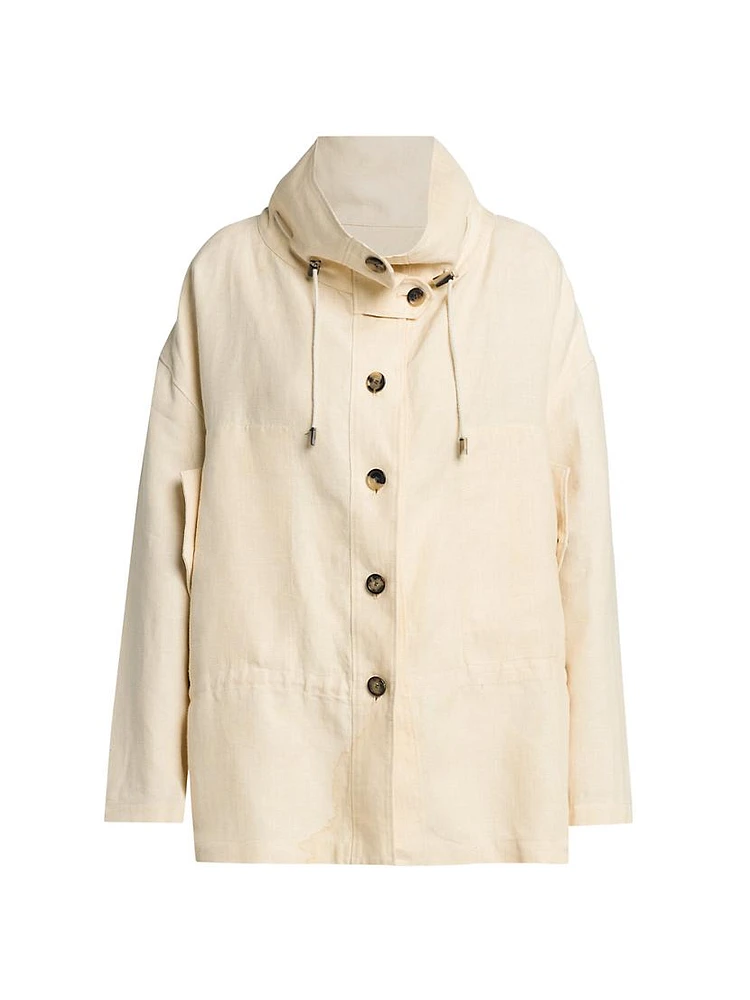 Dominick Linen Parka Jacket