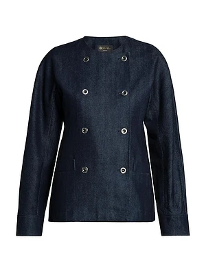 Catelyn Denim Double-Breasted Jacket