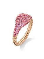 Petite Pavé Pinky Ring 18K Rose Gold