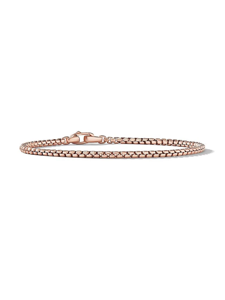 Box Chain Bracelet 18K Rose Gold