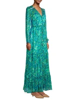 Raquel Floral Silk Maxi Dress