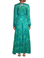 Raquel Floral Silk Maxi Dress