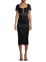 Stirling Lace Sheath Midi-Dress