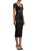 Stirling Lace Sheath Midi-Dress