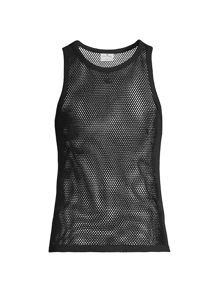 Cotton Fishnet Tank Top