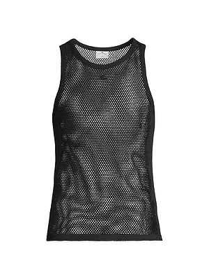 Cotton Fishnet Tank Top