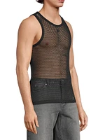 Cotton Fishnet Tank Top