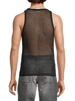 Cotton Fishnet Tank Top