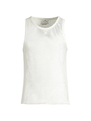 Cotton Fishnet Tank Top