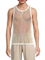 Cotton Fishnet Tank Top