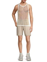 Cotton Fishnet Tank Top