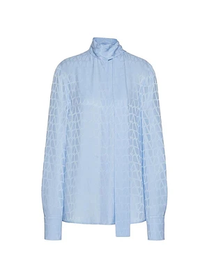 Toile Iconographe Silk Jacquard Blouse