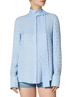 Toile Iconographe Silk Jacquard Blouse