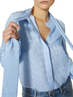 Toile Iconographe Silk Jacquard Blouse