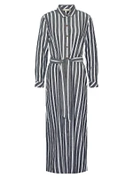 Annalise Stripe Maxi Shirtdress