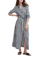 Annalise Stripe Maxi Shirtdress