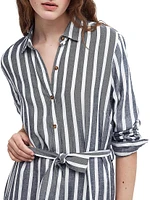 Annalise Stripe Maxi Shirtdress