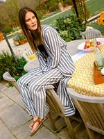 Annalise Stripe Maxi Shirtdress