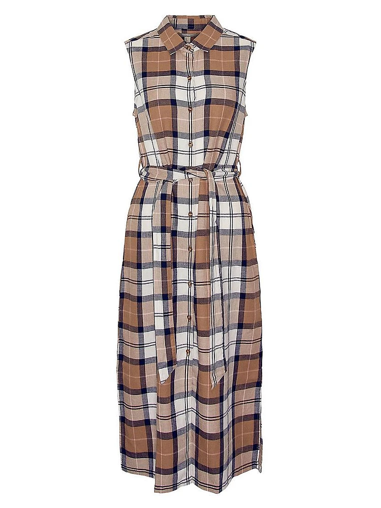 Caroline Check Midi Shirtdress