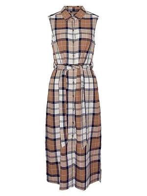 Caroline Check Midi Shirtdress