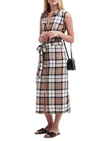 Caroline Check Midi Shirtdress