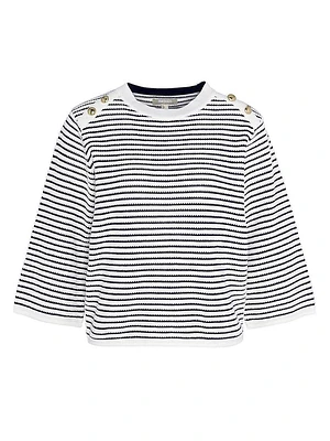 Macy Tuck Stitch Stripe Sweater