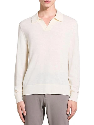 Briody Merino Wool Polo Sweater