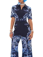 Baroque Utility Jumpsuit