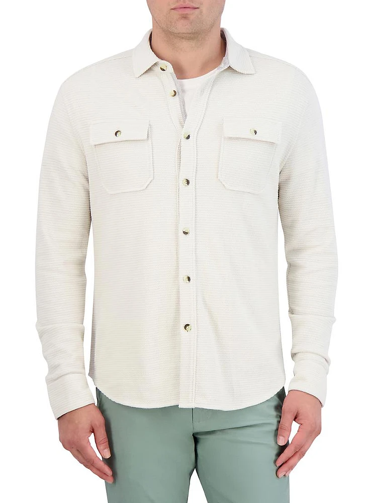 Brunner Knit Button-Front Shirt