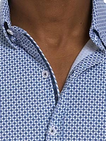 Girman Geometric Button-Front Shirt